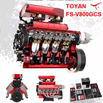 TOYAN FS-V800GCS Бензиновый двигатель с наддувом, модифицированный двигатель V8 