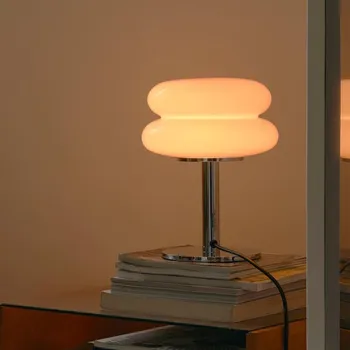 Настольная лампа Nordic Hamburg Glass LED Iron Macaroon Для гостиной, Настольная лампа для спальни, декор для кабинета, Диван-бар, Домашняя Фурнитура