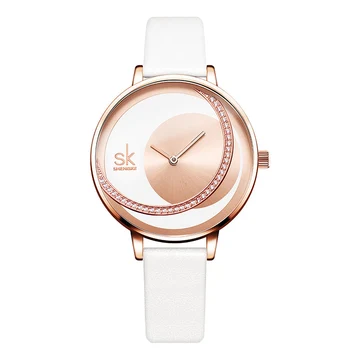 Роскошные Женские часы из Розового золота, модные водонепроницаемые женские часы со стразами, Элегантные уникальные 2022 Повседневные Креативные часы из нержавеющей стали