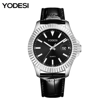 2023 YODESI Роскошные Мужские Часы Мужские Наручные Часы Кожаные Кварцевые Часы Деловые Водонепроницаемые Мужские Часы Relogio Masculino YD003