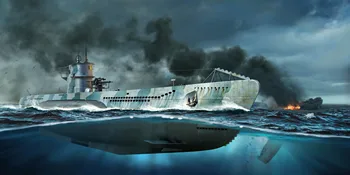 Трубач 05912 1/144 DKM Тип VII-C Подводная лодка Пластиковая модель военного корабля Комплект