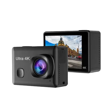 2022 UHD 4K 3840*2160P 40M водонепроницаемая цифровая камера с сенсорным экраном из стекла 2.5D, функция EIS, экшн-спортивная камера