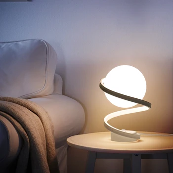 Светодиодная настольная лампа Современный Минималистичный Креативный кабинет прикроватный светильник для спальни