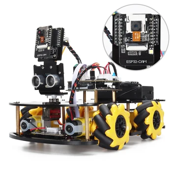Стартовый набор робота для проекта программирования с Wi-Fi камерой ESP32 и обучением кодам, развивает навыки, Полная версия Набора автоматизации