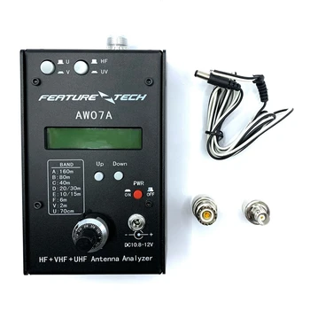 1,5-490 МГц Антенный анализатор HF/VHF/UHF AW07A Многополосный КСВ антенный измеритель Тестер 160 М