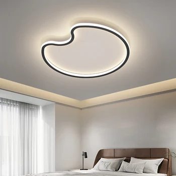 2022 современный минималистичный потолочный светильник для главной спальни в скандинавском стиле, современная линия, чистый красный популярный основной светильник, светодиодный потолочный светильник
