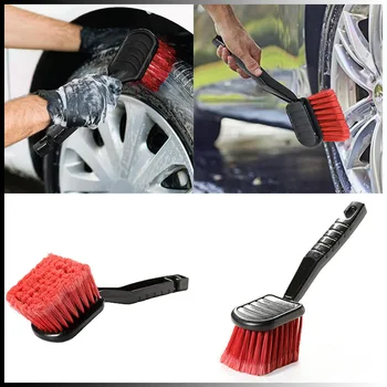 Универсальная щетка для чистки колес с мягкой щетиной для грузовиков, щетка для деталей шин, Автомобильная щетка для шин, Инструменты для мытья автомобильных запчастей