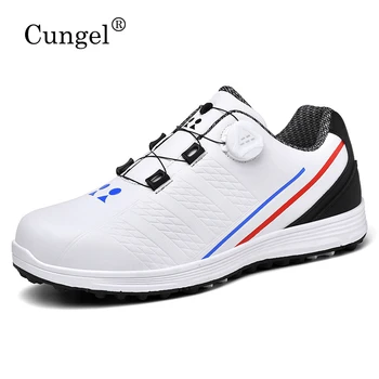 Новые мужские туфли для гольфа Большого размера 35-48, легкие прогулочные кроссовки для гольфистов, уличная дышащая обувь для ходьбы, Роскошные мужские кроссовки