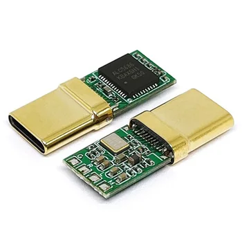Штекер USB-C, Микросхема декодера ALC5686, Позолоченный 1U, Аудиоразъем 32 бит 384 кГц, Разъем для быстрой зарядки, Адаптер DIY