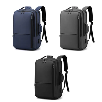 Рюкзак для ноутбука с USB-портом, сумка для ноутбука большой емкости