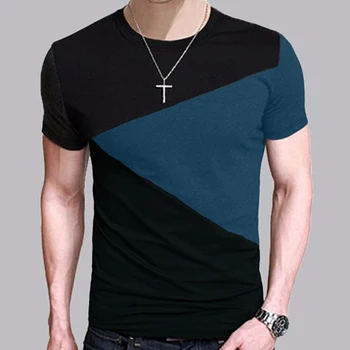 № 2 A1210, футболка с круглым вырезом, Мужская рубашка с коротким рукавом, Повседневная футболка, Топы, короткая рубашка, Размер M-5XL TX116-R