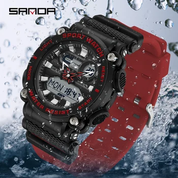 2023 SANDA 3139 Спортивные Военные мужские часы Лучший бренд Класса Люкс 50 м Водонепроницаемые мужские наручные часы для мужчин Relogio Masculino