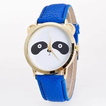 2021 новые модные повседневные часы с изображением животных в виде панды, корейские кварцевые часы для пары, студенты отправляют подарки друг другу