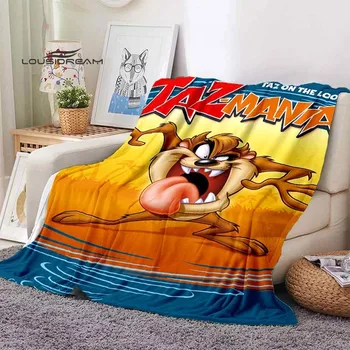 taz mania, фланелевое одеяло, подарок для детей и взрослых, Модное крутое мультяшное пушистое флисовое одеяло для кровати, дивана, путешествий, кемпинга