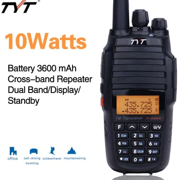 TYT TH-UV8000D 10 Вт Кроссполосный Ретранслятор Walkie Talkie 3600 мАч УКВ Двухдиапазонный Любительский радиоприемник Большой дальности 10 км TYT UV8000E