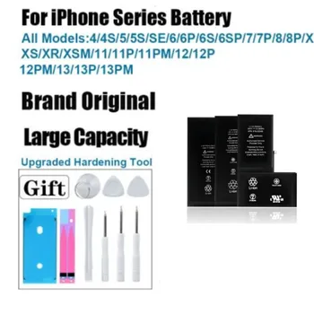 Совершенно Новый Аккумулятор для телефона iPhone SE 2 4 5S 6 6s 6p 6sp 7 7p 8 Plus X Xr Xs Max 11 12 14 Pro Аккумулятор Для Apple С инструментами