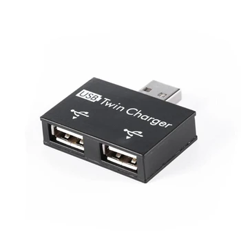 Зарядное устройство USB 2.0 от мужчины до двух Женщин, Двойной 2-Портовый USB Dc 5V, Разветвитель для зарядки, Концентратор, Адаптер, Конвертер, Разъем
