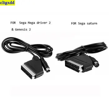 Для Scart Sega Mega Driver 2 и Genesis 2 TV PAL Edition AV Sega Saturn Scart Кабель для кабеля расширения RGB