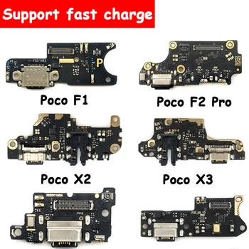 Новый poco f2 pro зарядная плата Док-станция Разъем Микрофонная Плата Гибкий Кабель Для Xiaomi Poco X4 Pro 5G F3 F4 M3 X3 M4 Pro 5G M5S