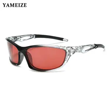 Поляризованные очки Мужские Y2K Винтажные Увеличивающие Прозрачные линзы Солнцезащитные очки с антибликовым покрытием Очки для Рыбалки Вождения Трендовые товары Очки УФ