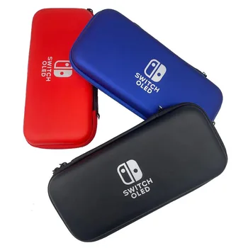 EVA Чехол для переноски Nintendo Switch, OLED Защитный чехол, сумка для хранения, чехол из закаленного стекла 9H, защитная пленка, Аксессуары