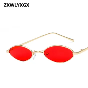 ZXWLYXGX новые ретро цветные солнцезащитные очки с небольшим эллипсом, модные дизайнерские солнцезащитные очки унисекс для мужчин и женщин UV400