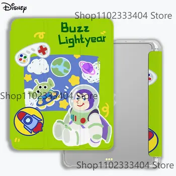 Чехол для планшета Disney Lotso Buzz Lightyear Alien для iPad Mini 4 5 6 Air 1 2 Pro 2022 12,9 дюйма с Трехстворчатым слотом для ручки, Защитный чехол