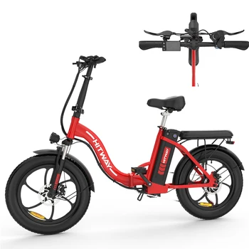 HITWAY EU Складской запас электровелосипеда Amazon Горячая распродажа 20 дюймов 250 Вт 36 В Складной съемный аккумулятор Электрический горный Велосипед