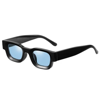 Квадратные поляризованные солнцезащитные очки Мужские Брендовые дизайнерские модные винтажные солнцезащитные очки в ретро-оправе в стиле панк
