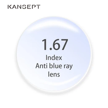 1,67 Индекс Анти-Синих Лучей Рецептурные Линзы Асферические Компьютерные Профессиональные Линзы Анти-Радиационная Оптическая Близорукость Дальнозоркость Len