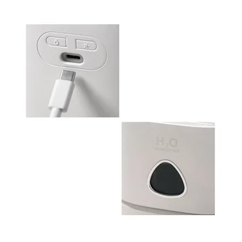 Портативный мини-диффузор USB, увлажнитель воздуха, масляный ночник, распылитель холодного тумана, подарочный белый