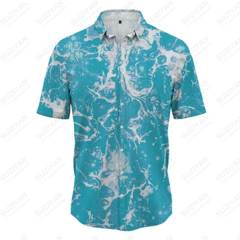 2023, Мужские Рубашки с 3D Принтом, Мужские Гавайские Рубашки, простые Модные Рубашки с коротким рукавом 5xl, Футболки, Мужские Рубашки, Топ