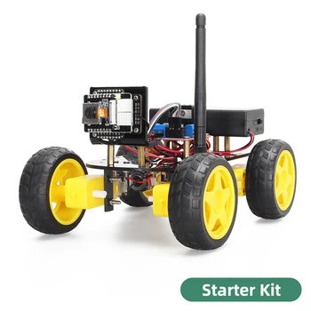 4WD Smart Robot Car Esp32 Cam Wifi Стартовые наборы для Arduino Отличное обучение электронике Уроки программирования STEM Забавные наборы