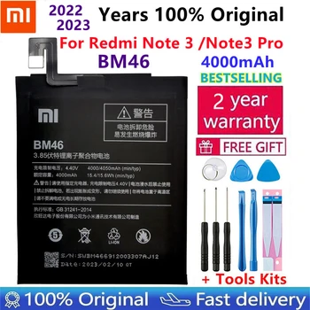 100% Оригинальный 2023 Года Новый Высококачественный Аккумулятор BM46 Real 4000mAh Для Xiaomi Redmi Note 3 Redmi Note3 Pro Подарочные Инструменты + Наклейки