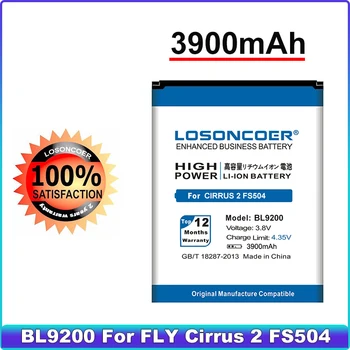 LOSONCOER 3900 мАч BL9200 Батарея подходит для Fly FS504 Cirrus 2 Bateria Batterie