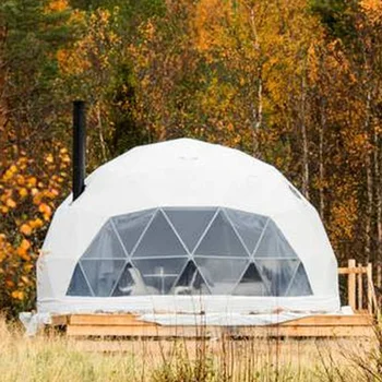 поставка Стандартных купольных палаток для дома класса люкс, дешевая семейная геодезическая купольная палатка