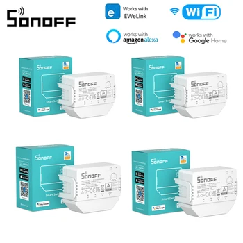 SONOFF MINI R2/R3/R4 Wifi Bluetooth Переключатель 16A Нужен Нейтральный Провод WIFI Smart Switch eWeLink Пульт Дистанционного Управления Alexa Google Home