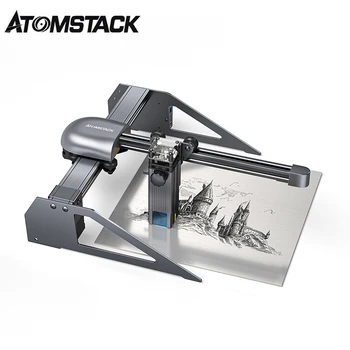 ATOMSTACK P7 PRO 40 Вт Портативный Лазерный Гравер 200*200 мм Z-Образная Ручка Регулировки Высоты Лазерный Гравировальный станок для резки дерева, Металла