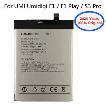 2023 Новый Аккумулятор Емкостью 5150 мАч Для UMI Umidigi F1/F1 Play/S3 Pro/S3Pro/F1Play Оригинальные Сменные батарейки Bateria В наличии