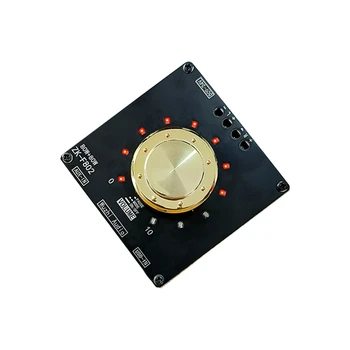 Индикатор громкости ZK-F802 Модуль платы усилителя мощности звука Bluetooth 2.0-канальный стереоусилитель мощностью 80 Вт + 80 Вт