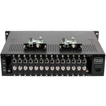 2U 16-канальный Кодировщик SDI-входа для IP H.265 H.264 Кодировщик прямой трансляции IPTV по протоколу HD MI/AV/VGA/YPbPr/SRT