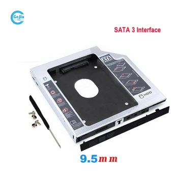 Ноутбук Sata 3 SSD HHD Жесткий диск Caddy Лоток кронштейн 9,5 мм для Lenovo G40-45 G50-80 B40-70 G50-75