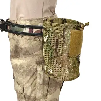 Тактический рулонный сетчатый чехол для магазина, Мини-складной сетчатый карман EDC, тактические спортивные сумки для охоты и кемпинга Cordura