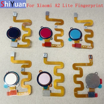 Датчик отпечатков пальцев Кнопка Home Гибкий кабель Лента для Xiaomi Mi A2 Lite Redmi 6 Pro Mi A2 6X Гибкий сенсорный датчик Запасные части