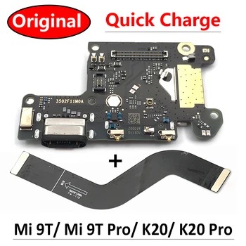100% Оригинал Для Xiaomi Mi 9T Pro, Redmi K20 Pro, USB-порт, зарядное устройство, док-станция, плата для зарядки, материнская плата, основной гибкий кабель