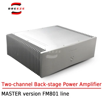 BREEZE MASTER FM801 Линейный двухканальный задний усилитель 250 Вт * 2 Для домашнего кинотеатра Прямая продажа с фабрики