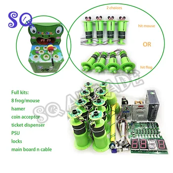 Игровой автомат Hammer Hit Frog / mouse Arcade с монетоприемником DIY kit с основной платой, 8 ударными головками, блок питания, монетоприемник с молотком и т. Д.