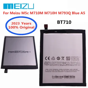 2023 Новый 100% Оригинальный Аккумулятор Meizu 3000Ah BT710 Для Meizu M5c M710M M710H M793Q Blue A5 Smart Mobile Phone Battery В наличии