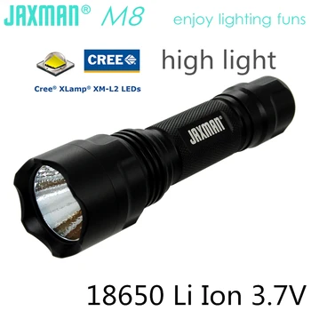 JAXMAN M8 CREE XML2 18650 светодиодный фонарик Маленький и портативный сильный фонарик Small C8 Torch Light Бесплатная доставка