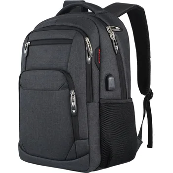 Школьная сумка, Рюкзак для ноутбука с USB-портом для зарядки, Прочная сумка для ноутбука в деловых поездках, дорожная сумка